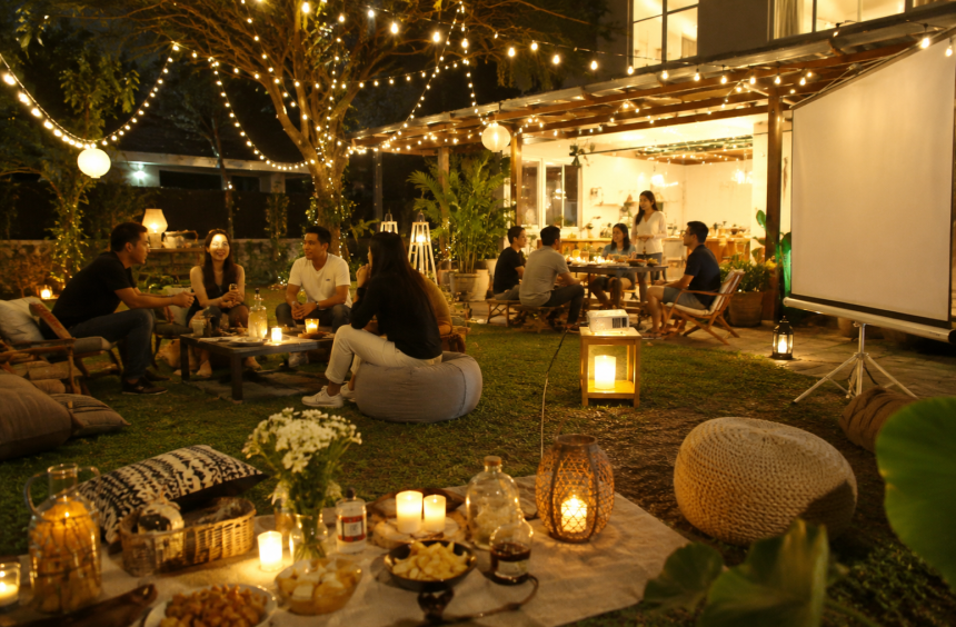 7 Ide Desain Outdoor Party Seru & Menyenangkan untuk Halaman Rumah